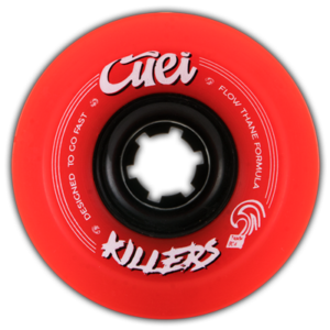 Cuei Skate Race Wheels Longboard Killers Flowthane 74mm 80A Red
