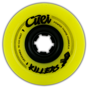 Cuei Skate Race Wheels Longboard Killers Powerthane 74mm 80A Yellow