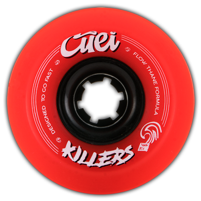 Cuei Skate Race Wheels Longboard Killers Flowthane 74mm 80A Red