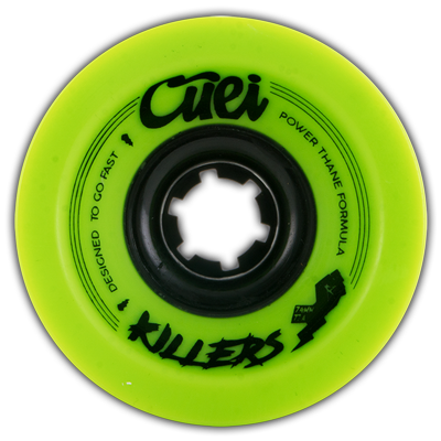 Cuei Skate Race Wheels Longboard Killers Powerthane 74mm 77A Green