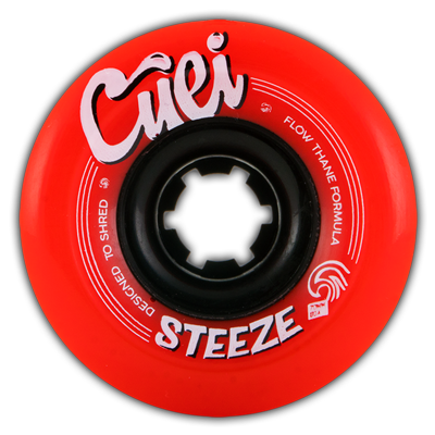 Cuei Skate Freeride Wheels Longboard Steeze Flowthane 70mm 80A Red