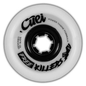 Skate Wheels Cuei Free Killers 73mm 75a White Longboard Freeride